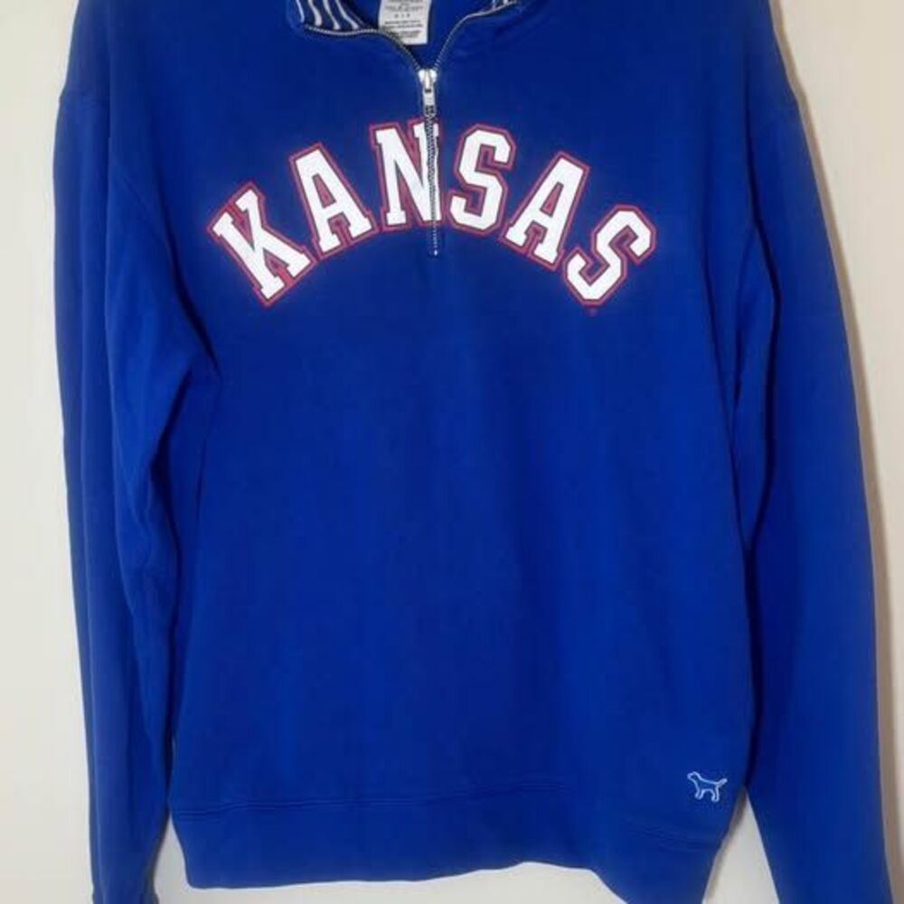 PINK Victoria's Secret Kansas Quarter-Zip Sweatshirt